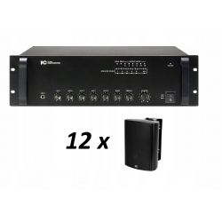 Zestaw nagłośnieniowy - wzmacniacz  ITC TI-550 i ITC T-776W